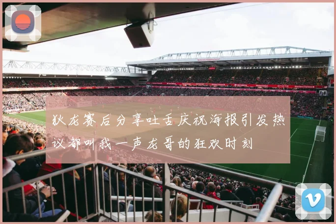 狄龙赛后分享吐舌庆祝海报引发热议都叫我一声龙哥的狂欢时刻